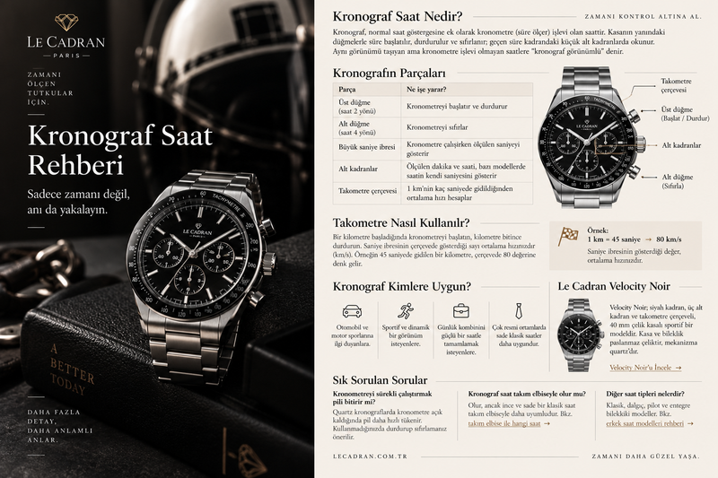 Kronograf saat nedir
