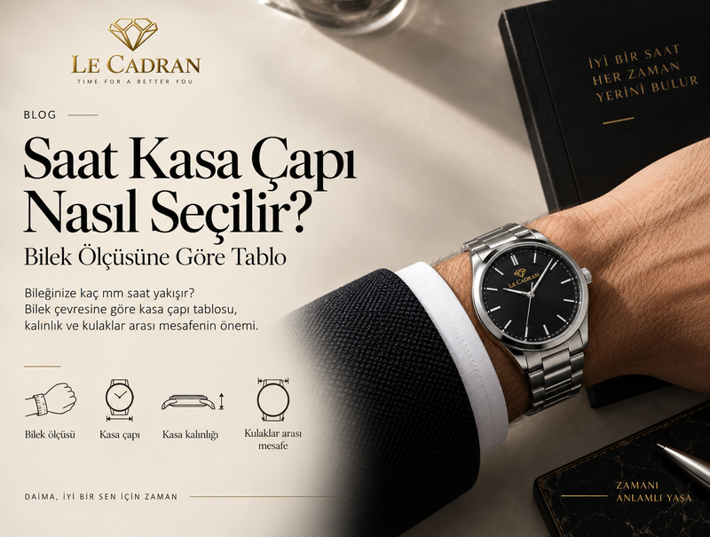 Saat Kasa Çapı Nasıl Seçilir? Bilek Ölçüsüne Göre Tablo