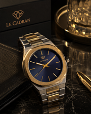 Le Cadran Eclipse Bleu – Çelik Kordon Lacivert Kadranlı Erkek Old Money Kol Saati — görsel 3