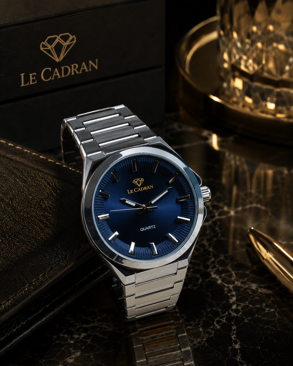 Le Cadran Horizon Bleu – Lacivert Kadranlı Çelik Old Money Erkek