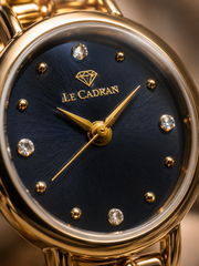 Le Cadran Lumiere Doree – Lacivert Kadranlı Gold Vintage Kadın Kol Saati — görsel 3