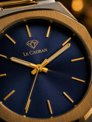Le Cadran Eclipse Bleu – Çelik Kordon Lacivert Kadranlı Erkek Old Money Kol Saati — görsel 9