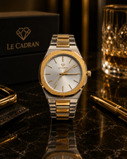 Le Cadran Eclipse Or – Gümüş Kadranlı Gold & Gümüş Erkek Kol Saati — görsel 4