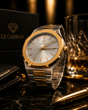 Le Cadran Eclipse Or – Gümüş Kadranlı Gold & Gümüş Erkek Kol Saati — görsel 9