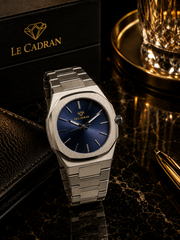 Le Cadran Eclipse Navy Bleu – Çelik Kordon Old Money Lacivert Kadranlı Erkek Kol Saati — görsel 3