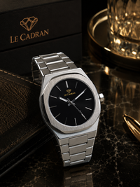 Le Cadran Eclipse Noir – Çelik Kordon Old Money Erkek Kol Saati - görsel 1