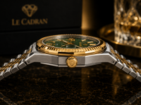 Le Cadran Royale Emeraude – Gold & Silver Çelik Kordon Old Money Erkek Kol Saati - görsel 3