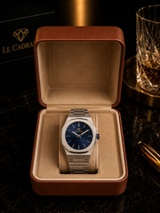 Le Cadran Eclipse Navy Bleu – Çelik Kordon Old Money Lacivert Kadranlı Erkek Kol Saati — görsel 7