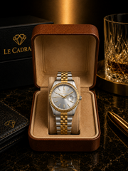 Le Cadran Royale Dore – Gold & Silver Çelik Kordon Erkek Kol Saati — görsel 5