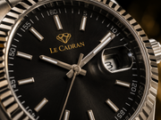Le Cadran Royale Noir – Çelik Kordon Old Money Erkek Kol Saati — görsel 3