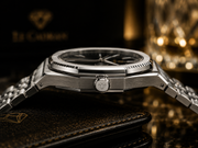 Le Cadran Royale Noir – Çelik Kordon Old Money Erkek Kol Saati — görsel 6