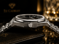 Le Cadran Royale Noir – Çelik Kordon Old Money Erkek Kol Saati - görsel 5