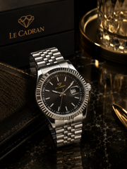 Le Cadran Royale Noir – Çelik Kordon Old Money Erkek Kol Saati — görsel 2