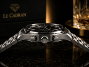 Le Cadran Velocity Noir – Lacivert Kadranlı Quartz Çelik Kordon Siyah Kadranlı Old Money Erkek Kol Saati — görsel 7