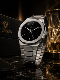Le Cadran Eclipse Noir – Çelik Kordon Old Money Erkek Kol Saati - görsel 6